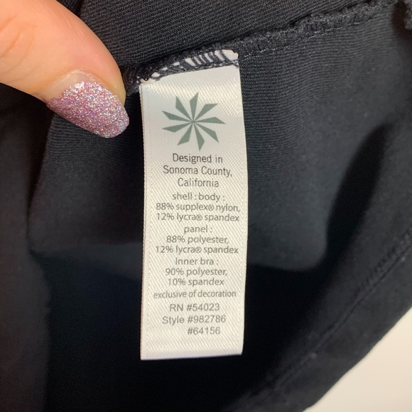 Athleta Black & Gray Prisma Strappy Back Tank Top - Picture 6 of 8